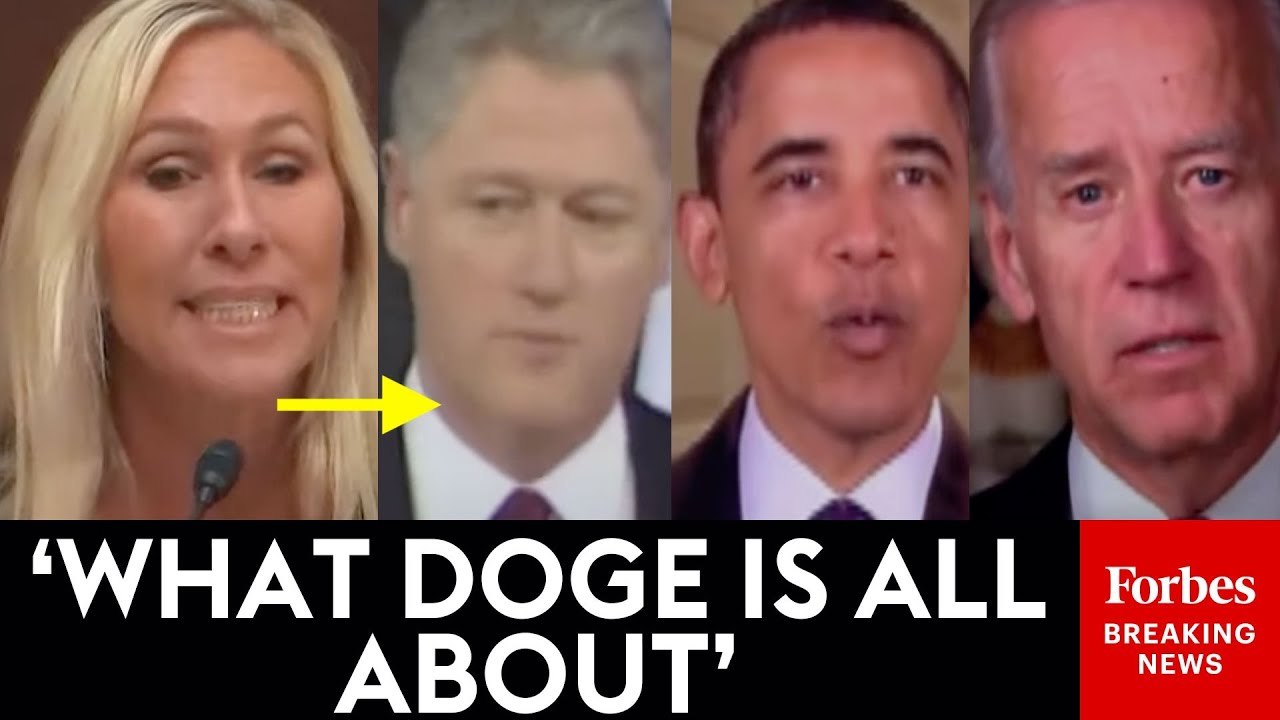 Marjorie Taylor Greene Plays Video For Dems Of Clinton, Obama, Biden Calling For Cuts