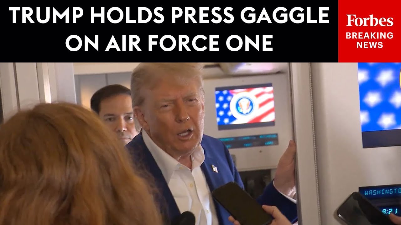 Trump Takes Victory Lap On Air Force One After Israel Turns Back Planes From Iran Hit