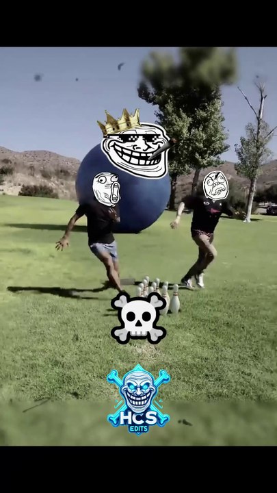 Normal bowling vs Menace bowling #trollface #edit #troll #Shorts