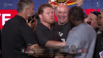 Poids super-moyens - Le face-à-face très chaud entre Canelo et Crawford à New York