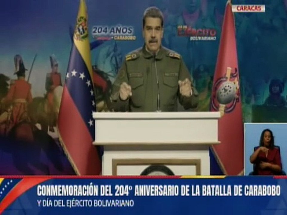 Presidente Maduro: La victoria del 24 de junio de 1821 fue un acto de unión nacional