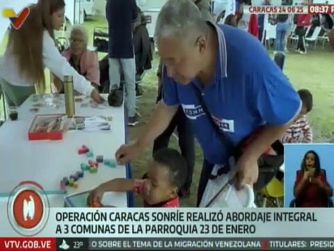 Operación Caracas Sonríe realizó abordaje integral en 3 comunas de la parroquia 23 de Enero