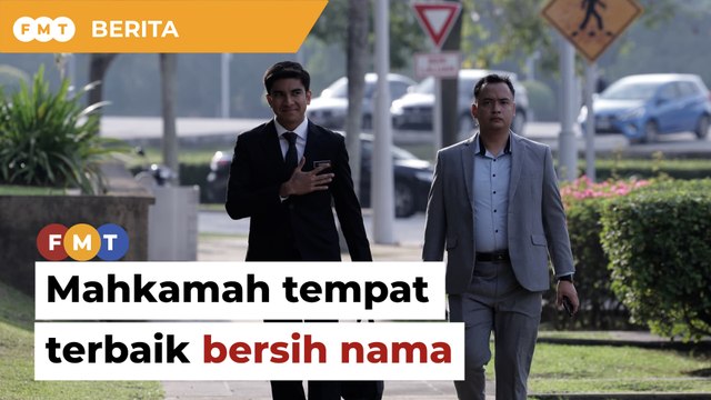 Syed Saddiq tiba di mahkamah
