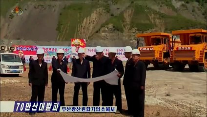 Realizada explosão de 700 mil metros cúbicos no Complexo de Minas de Musan