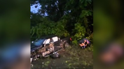 ext-Un muerto y dos heridos tras choque entre vagoneta y dos carros en San Carlos-240625