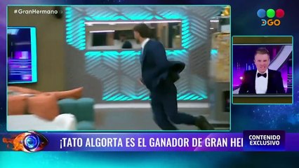 El momento en que Santiago del Moro anuncia al ganador.