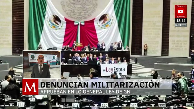 En la Cámara de diputados se aprueba la nueva ley de La Guardia Nacional