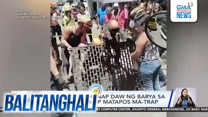 Lalaking naghanap daw ng barya sa imburnal, sinagip matapos ma-trap | Balitanghali