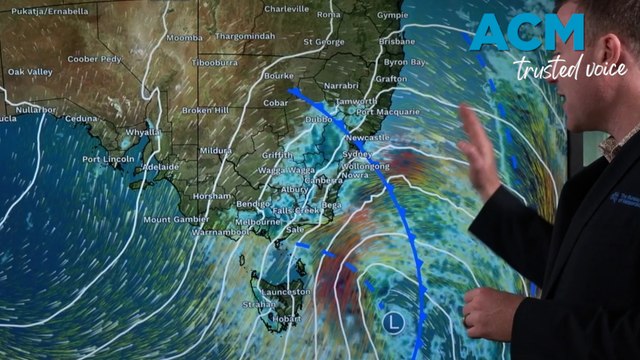 Damaging wind, high tides and snow across south-east Australia