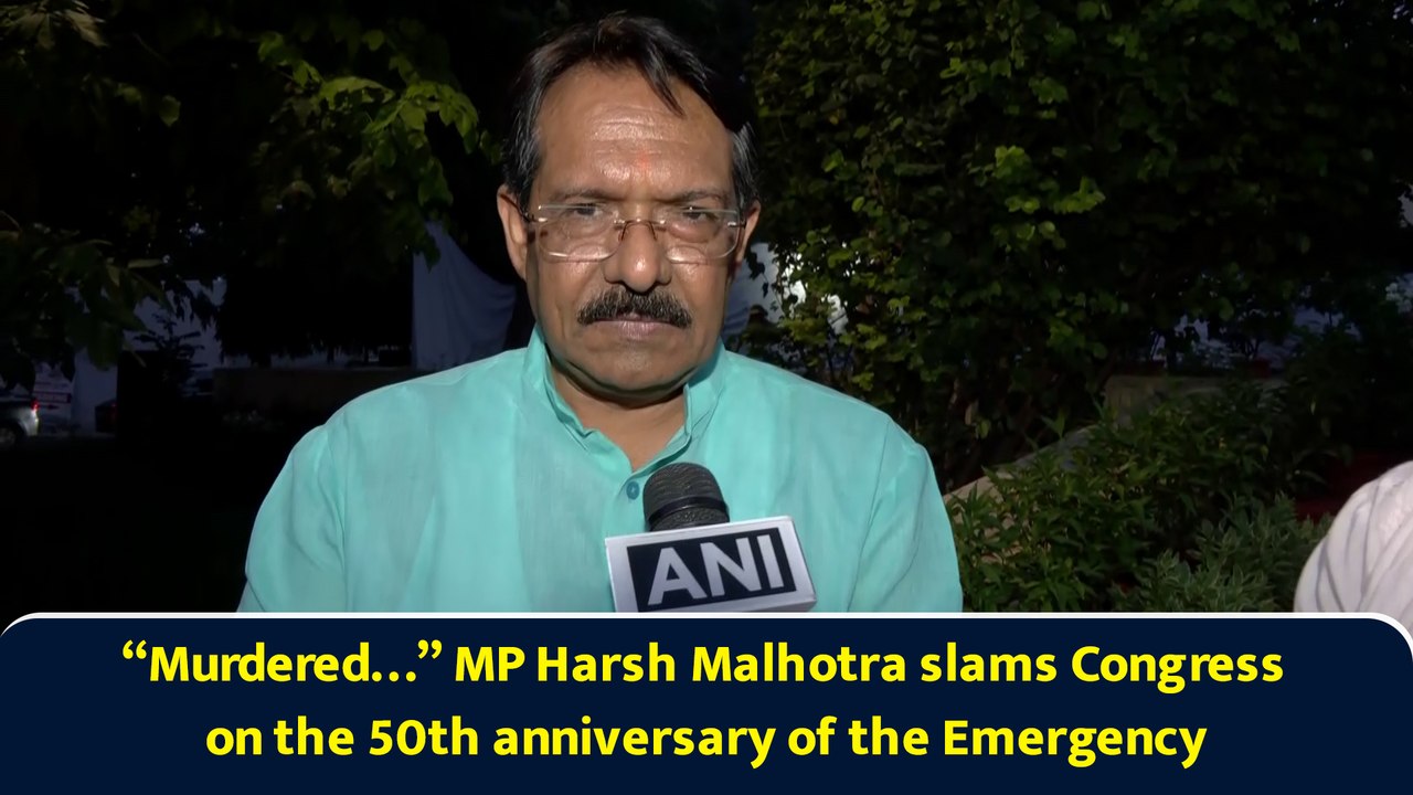 “Murdered…” MP Harsh Malhotra slams Congress on the 50th anniversary of the Emergency