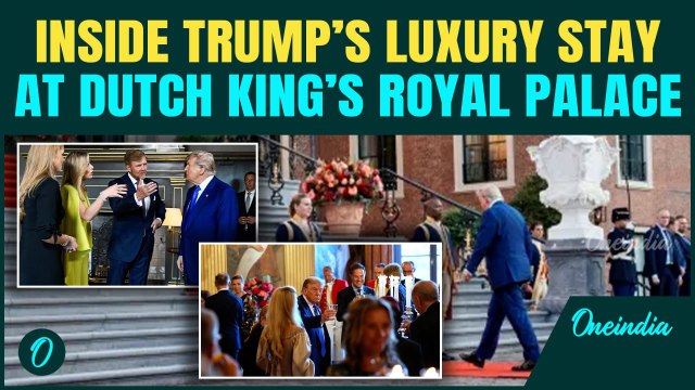Trump spend night in Dutch royal palace—1st US president hosted by king ahead of crucial NATO summit