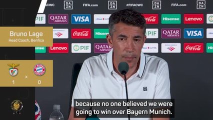 No one believed that Benfica would beat Bayern - Lage