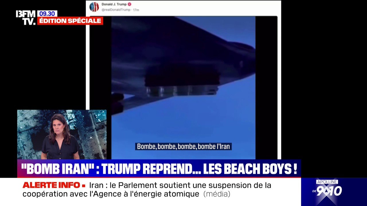 "Bomb Iran": Donald Trump détourne une chanson des Beach Boys sur ses réseaux sociaux