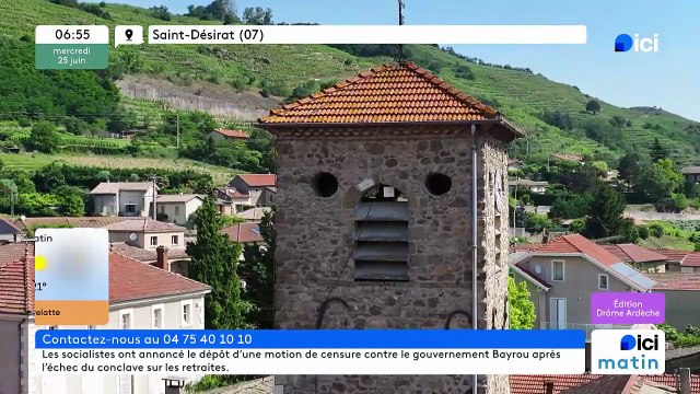 25/06/2025 - ici matin par ici Drôme Ardèche en vidéo
