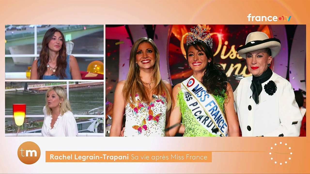 L'ancienne Miss France Rachel Legrain-Trapani a révélé avoir "fugué" peu après le début de son règne lors de son passage dans l'émission Télématin sur France 2.Crédit : Télématin/France 2