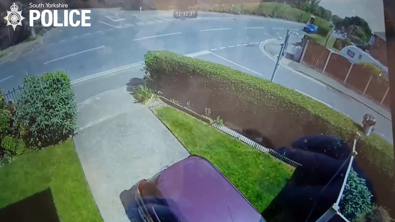 Watch shocking moment a woman is left for dead when driver flees after horror crash