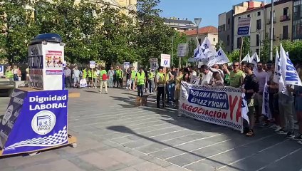 Protesta de policías locales en Valladolid