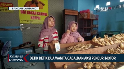 Detik-Detik 2 Wanita Gagalkan Aksi Pencuri Motor