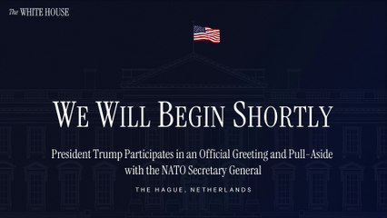 USA - President Trump Participates in an Official Greeting and Pull-Aside with the NATO Secretary General (25.06.25)
