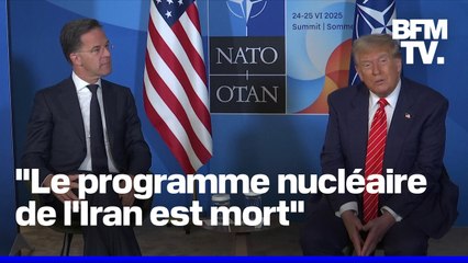 Iran-Israël: le point presse de Donald Trump en intégralité lors du sommet de l'Otan