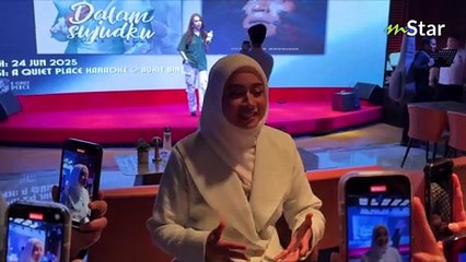 Amira Othman malu-malu cerita Fattah Amin bagi bunga, katanya rakan sekerja