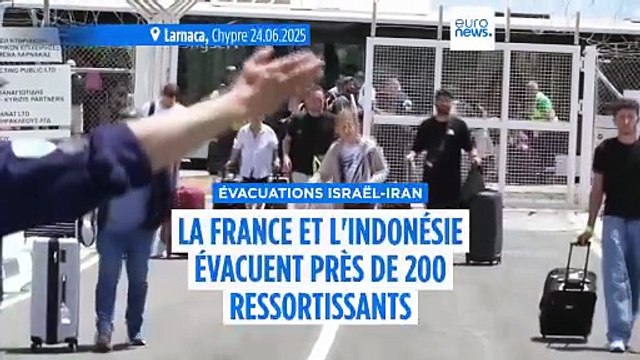 La France et l'Indonésie évacuent leurs ressortissants bloqués en Israël et en Iran