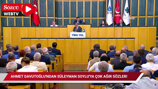 Ahmet Davutoğlu'ndan Süleyman Soylu'ya çok ağır sözler!