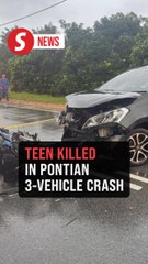 Teen killed in three-vehicle crash on way to work in Pontian