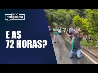 Guarda Municipal desmonta acampamento em frente ao Exército em BH