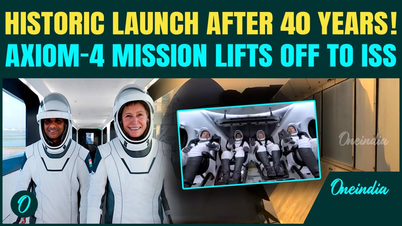 India, Poland, Hungary launch astronauts to space after 40 yrs | Axiom-4 mission lifts off from NASA