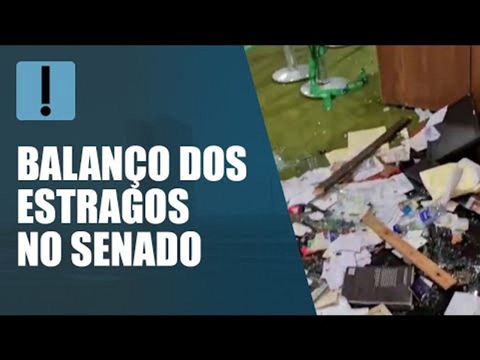 Uma visita guiada pelo Senado destruído