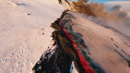 Skiing  on an Erupting Volcano | Etna climatic FPV