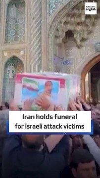 Iran holds funeral for Israeli attack victims