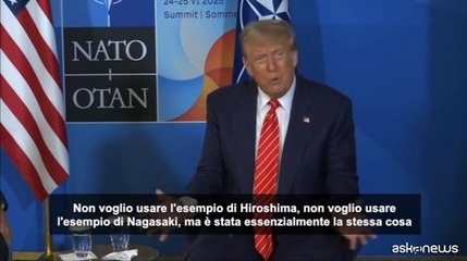 Trump paragona l'attacco all'Iran a Hiroshima e Nagasaki