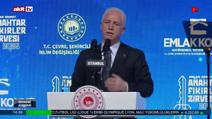 Bakan Kurum, Emlak Konut Anahtar Fikirler Zirvesi'ne katıldı