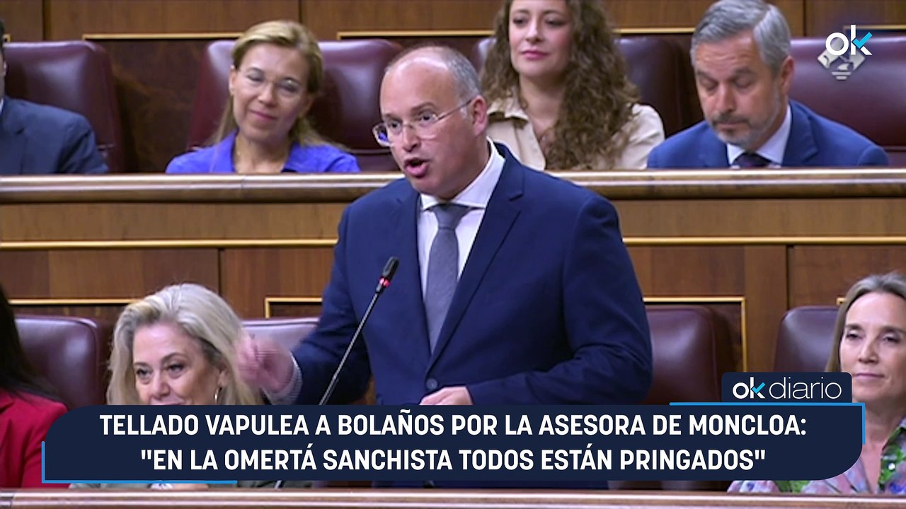 Tellado vapulea a Bolaños por la asesora de Moncloa: "En la omertá sanchista todos están pringados"