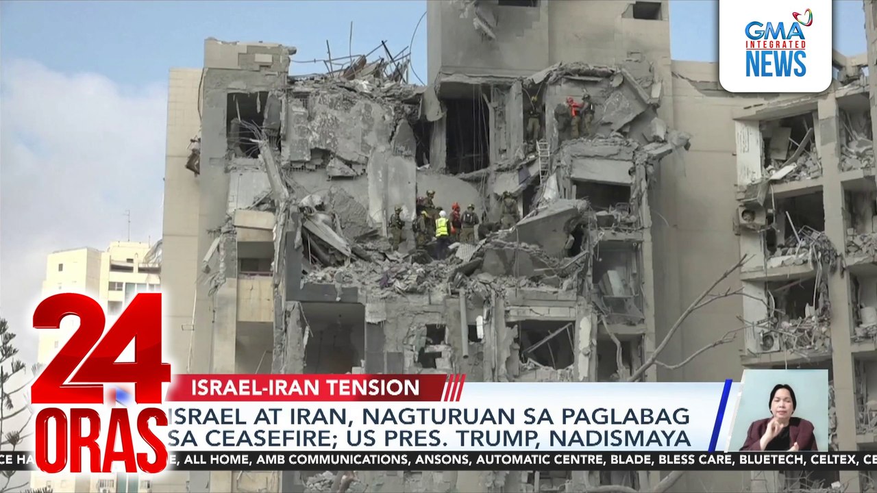 Israel at Iran, nagturuan sa paglabag sa ceasefire; US Pres. Trump, nadismaya | 24 Oras