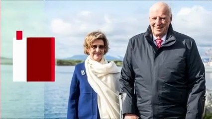 TV Avisen - Norsk kongepar ankommer til København | 15 Juni 2023 | DR1