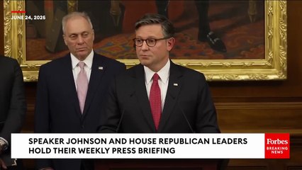 Speaker Johnson Responds To Calls For Trump Impeachment Over Iran Strikes