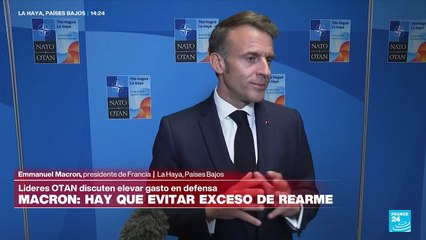 "Hacemos esto por la amenaza rusa": Macron sobre fortalecimiento de seguridad en cumbre de la OTAN