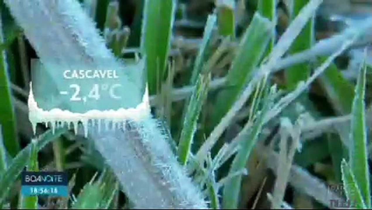 O FRIO CHEGOU FORTE NO PARANÁ