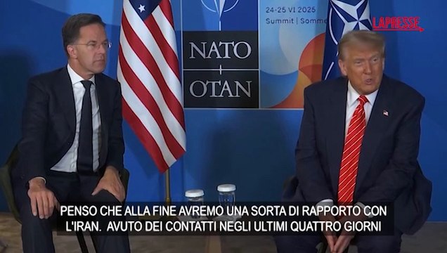 Iran, Trump: Ora andiamo molto d'accordo. Ultima cosa che vuole fare ? arricchire l'uranio