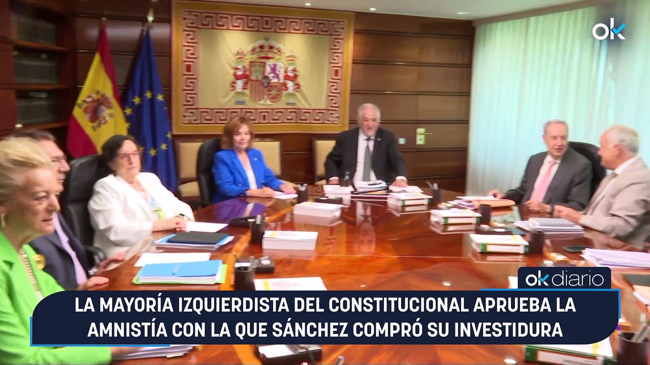 La mayoría izquierdista del Constitucional aprueba la amnistía con la que Sánchez compró su investidura