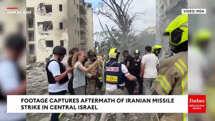 Iranian Missile Strike Leaves 'Large-Scale Destruction' In Central Israel