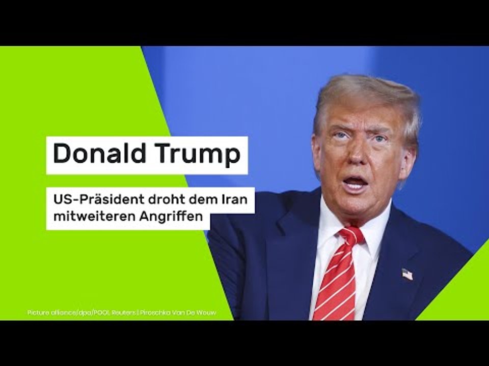 Donald Trump : US-Präsident droht dem Iran mit weiteren Angriffen