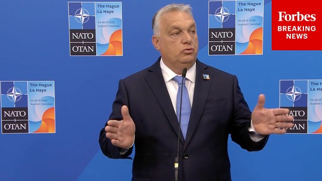 'NATO Has No Business In Ukraine': Hungary's Viktor Orban Speaks To Reporters At 2025 NATO Summit