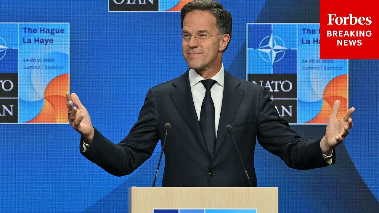 NATO Secretary-General Mark Rutte Takes Reporters' Questions At The 2025 NATO Summit