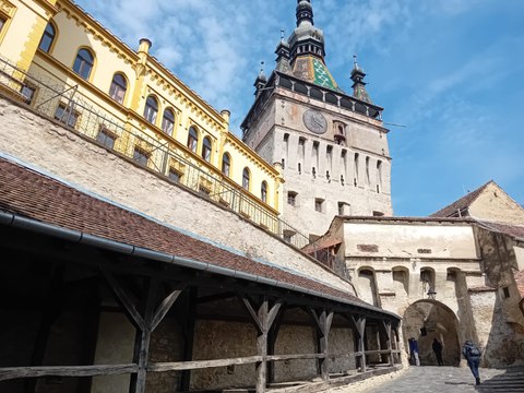 Modern day Sighișoara in Transylvania - (Hungarian: Segesvár; German: Schäßburg).