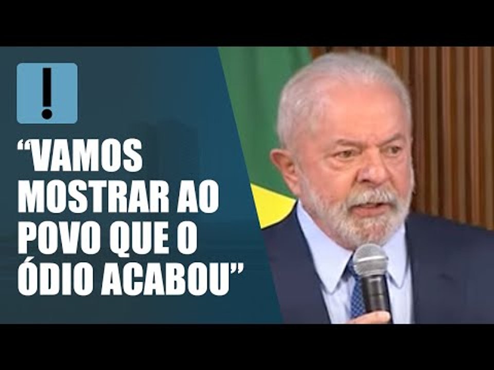 Lula diz que quer "tornar a política brasileira mais civilizada"