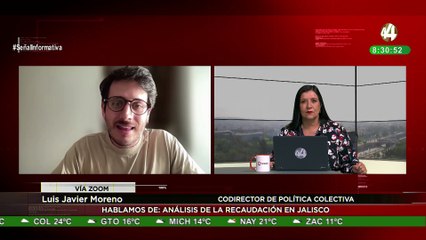 Luis Javier Moreno habla sobre el análisis de la recaudación en Jalisco